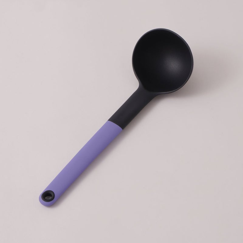 ALBERTO مجموعة أدوات المطبخ 5 قطع من ألبرتو مع حامل قاعدة دوار، أسود - Image 5