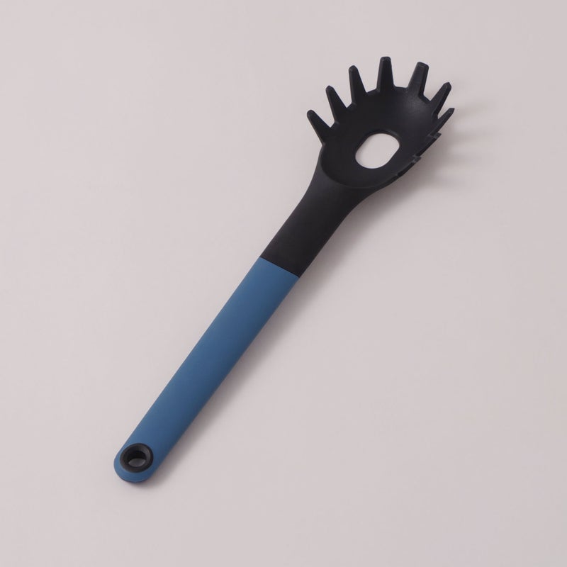 ALBERTO مجموعة أدوات المطبخ 5 قطع من ألبرتو مع حامل قاعدة دوار، أسود - Image 4