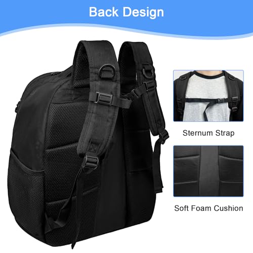 DAFISKY Bowling Ball Bag 2 Ball Bowling Backpack for Single or 2 Balls with Shoes Compartment Fits Up to US Size 15 - Image 5
