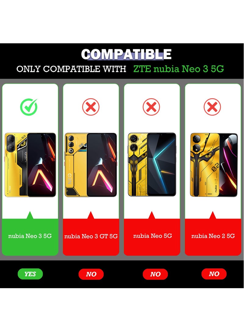 For ZTE Nubia Neo 3 5G Case, Camera Lens Protection Back Cover, TPU+PC Shockproof Bumper Mobile Phone Case, Anti-Yellowing Slim Fit Protective Casing - Image 2