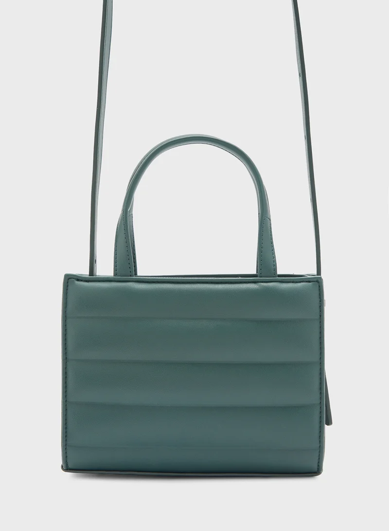 CALVIN KLEIN Quilted Top Handle Tote