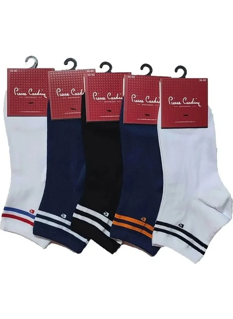 بيير كاردان Women's Circle Short Ankle Cotton Socks 4302