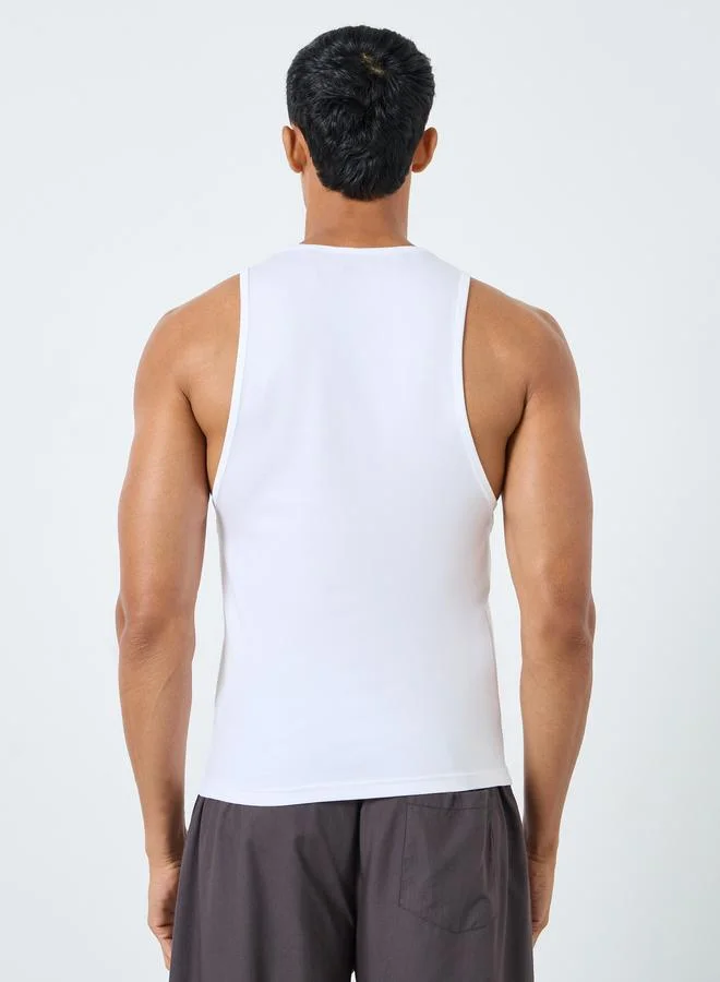Styli Styli Pack of 3 - Cotton Stretch Round Neck Vest