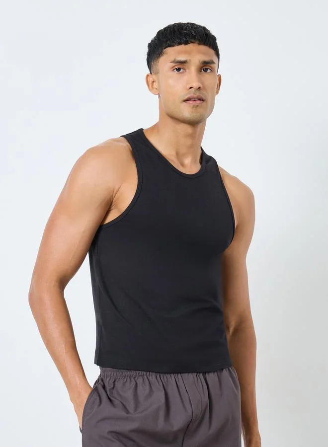 Styli Styli Pack of 3 - Cotton Stretch Round Neck Vest