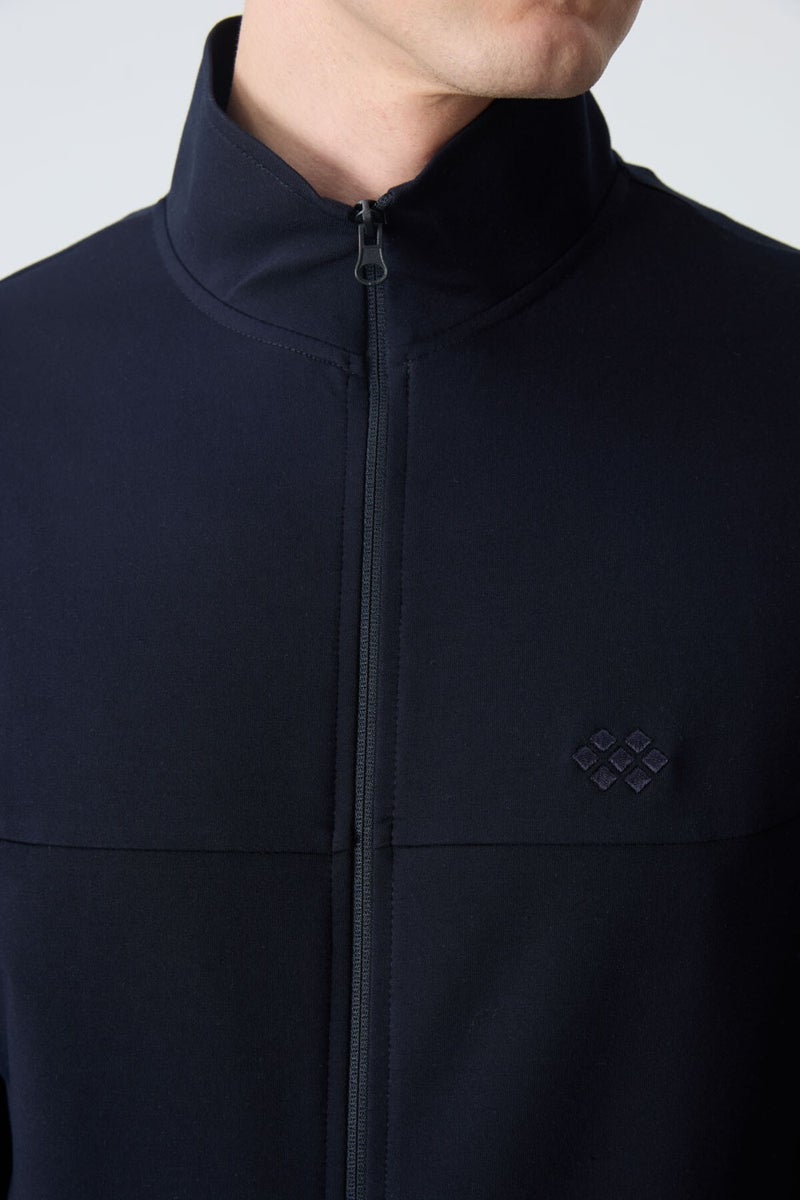 Tommy Life Navy Blue Cotton Thick Soft Texture Comfort Fit Basic Men's Tracksuit - 85260  - Image 4