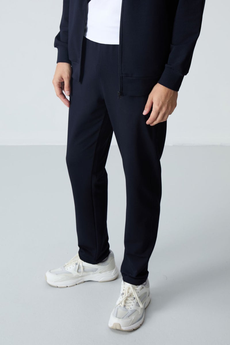 Tommy Life Navy Blue Cotton Thick Soft Texture Comfort Fit Basic Men's Tracksuit - 85260  - Image 5