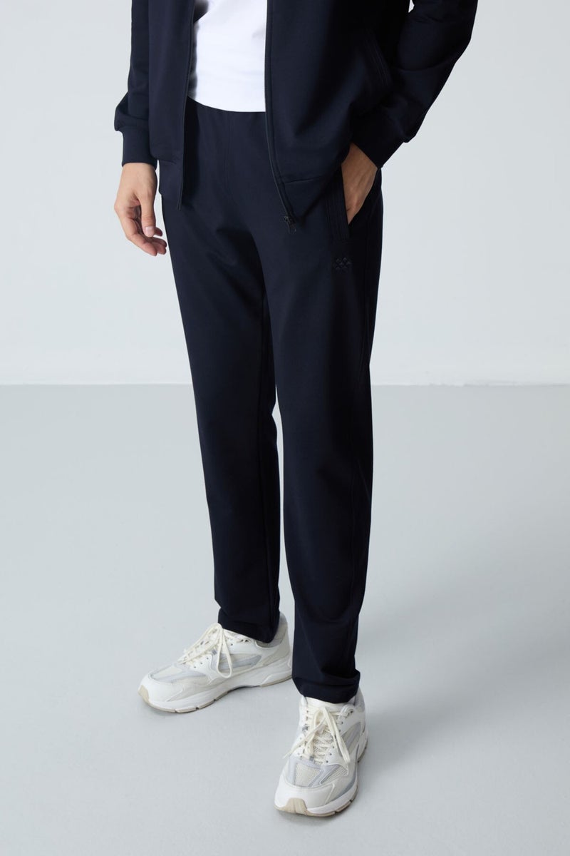 Tommy Life Navy Blue Cotton Thick Soft Texture Comfort Fit Basic Men's Tracksuit - 85260  - Image 3