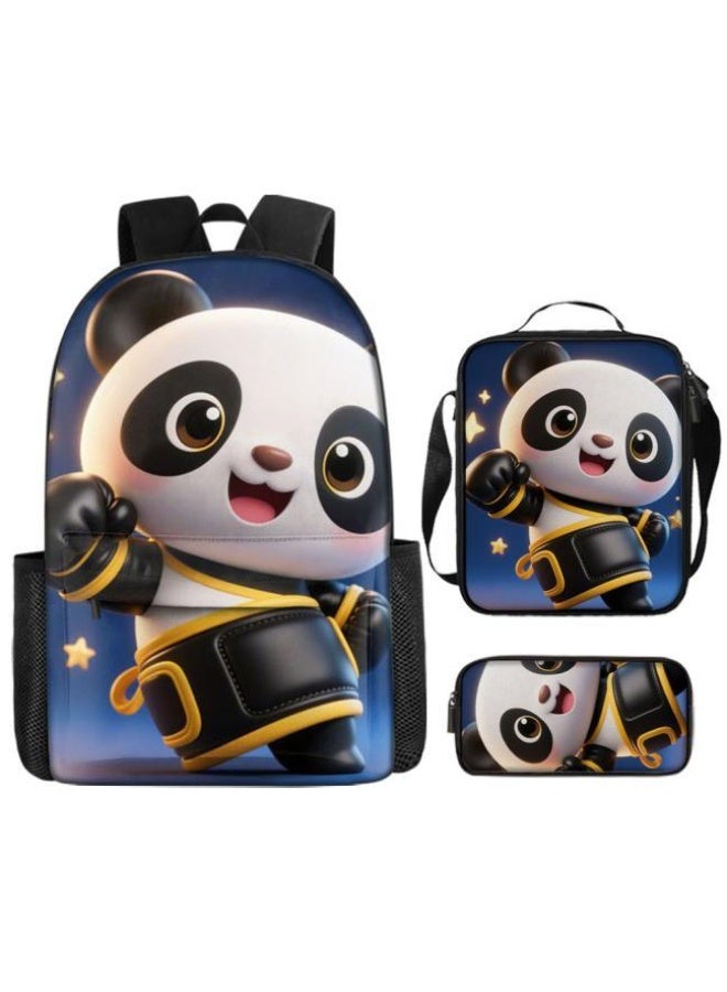 Bright Li Fire Unlock the new fashion of childish fun! Three-piece set of bags, cartoon elements for children and teenagers (students, children, friends' outings, mountain climbing, schooling, etc. can be used) - 116  - Image 2