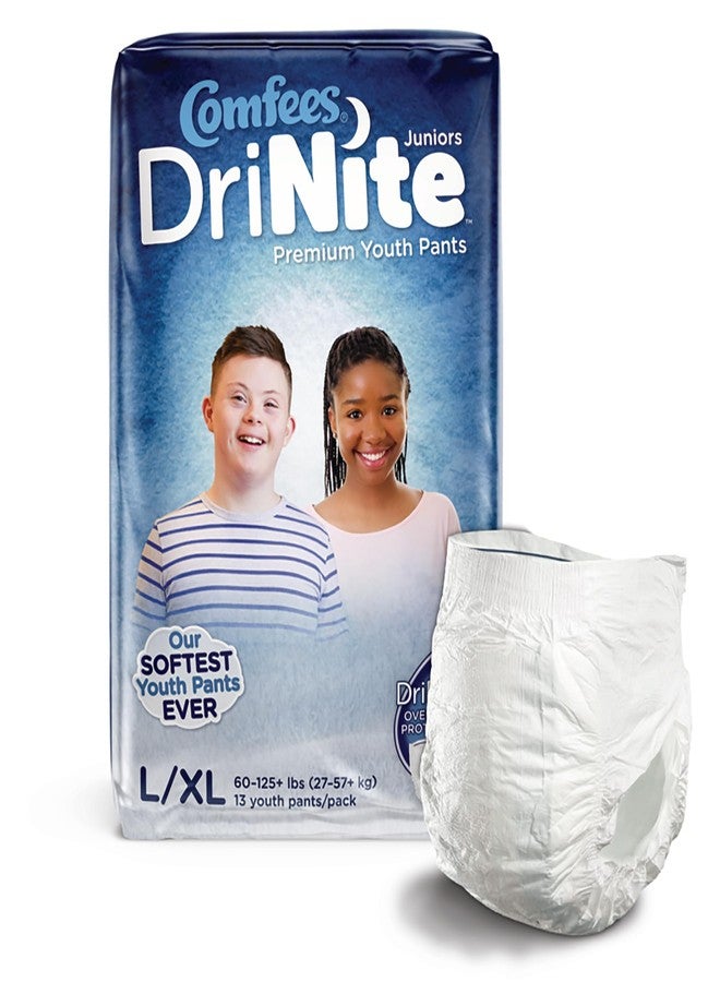 Attends Comfees DriNite Juniors Youth Youth Absorbent Underwear Large/X-Large 60 to 125 lbs. CMF-YLXL, 13 Ct - Image 2