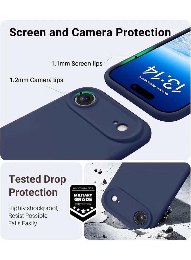general Midnight Blue Liquid Silicone Case for iPhone 17 Air (6.6") – Soft Microfiber Lining, Enhanced Corner Bumpers & Precision Camera Protection - Image 2