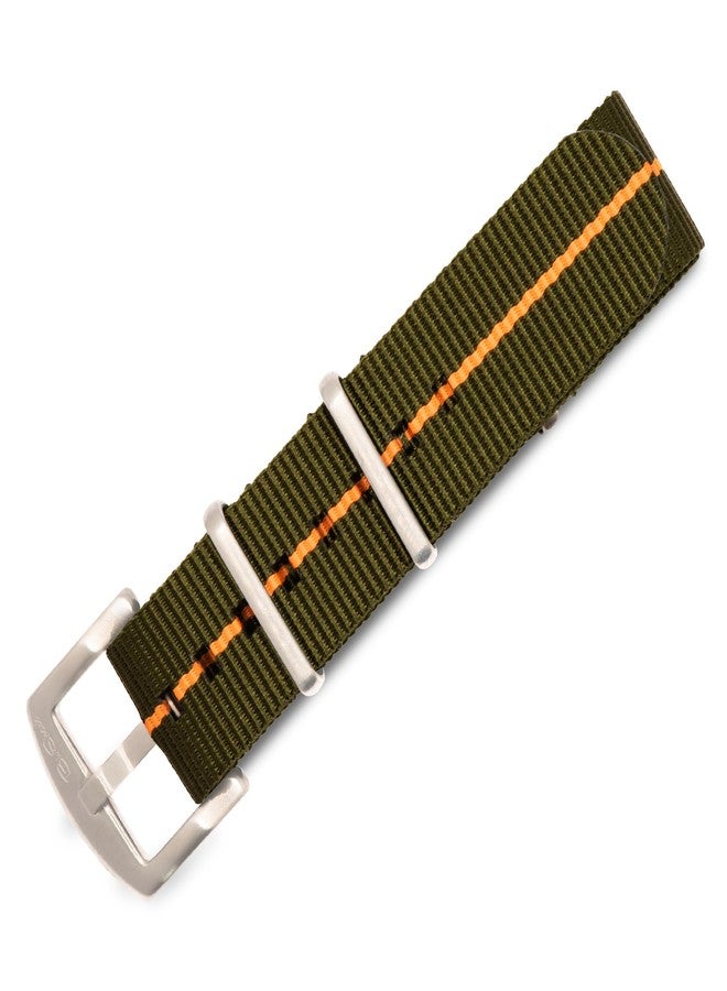 BluShark, Original Collection Military-Style Waterproof Watch Strap, Fits All Timepiece Brands, Durable Nylon Wristwatch Accessories with Stainless Steel Buckle - 18mm, 20mm, 22mm & 24mm Watch Bands - Image 1