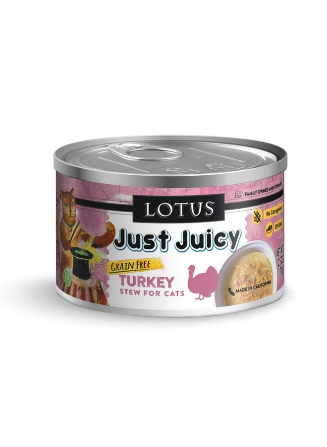 Lotus Lotus Cat Just Juicy Turkey Stew, 2.5 oz cans (24 in a case)  - Image 1