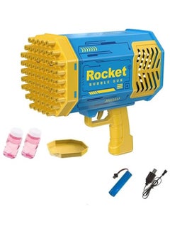 Rocket Bubble shooter gun, 69 hole bubble shooter machine with colorful lights and bubble solving for kids and girls  - Image 5