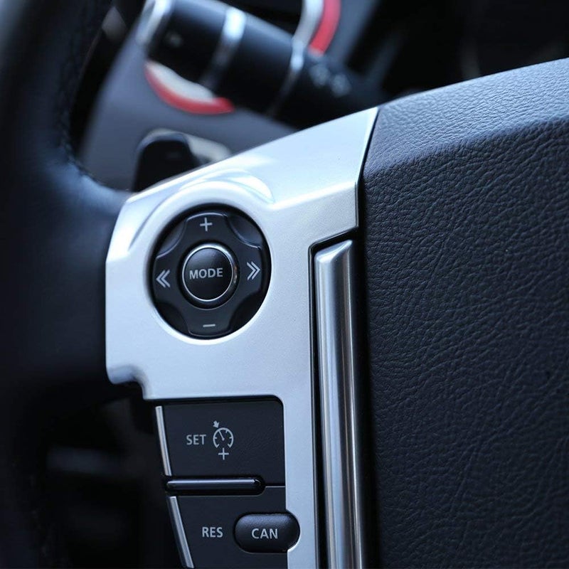 YIWANG ABS Chrome Car Steering Wheel Cover Trim 3D Sticker for Land Rover Range Rover Sport 2010-2013 (Matte Silver) - Image 3