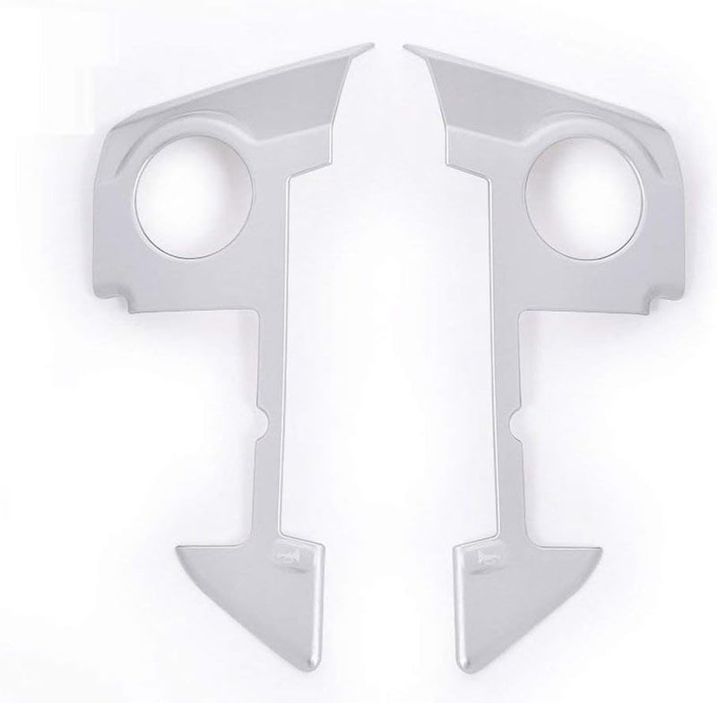 YIWANG ABS Chrome Car Steering Wheel Cover Trim 3D Sticker for Land Rover Range Rover Sport 2010-2013 (Matte Silver) - Image 4