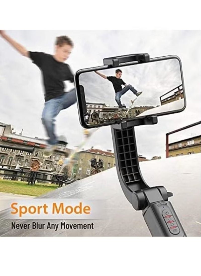 Raxoom Gimbal Stabilizer for Smartphone with Extendable Selfie Stick & Tripod – 1-Axis Remote Control, 360° Auto Rotation, Auto Balance, Compatible with iPhone & Android - Image 3