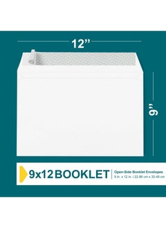 EnDoc 9X12 Booklet Envelopes 15 Pack Mailing Envelopes Self Seal Plain White Envelopes With Peel & Seal Closure Openside 9 X 12 Envelopes 28 Lb Paper Blank Envelopes For Home And Business  - Image 3