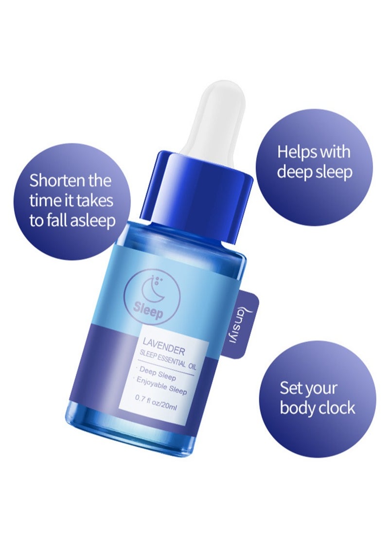lansiyi Lavender Sleep Essential Oil Blend, 20ml - 100% Pure and Natural Therapeutic Grade for Massage,Relaxation,Deep Sleep,Washing and Meditation,For Aromatherapy Oil Diffuser,Helps Relax Mind Body Soothing  - Image 2