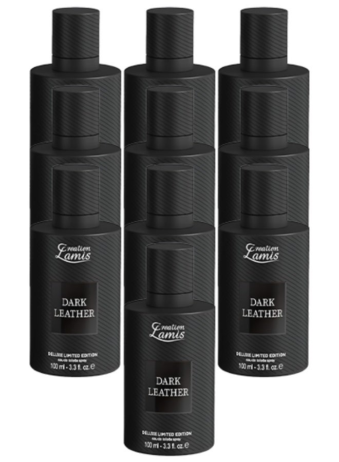 Creation Lamis 10 Pieces Dark Leather Perfume For Men 100ml EDT - Image 1