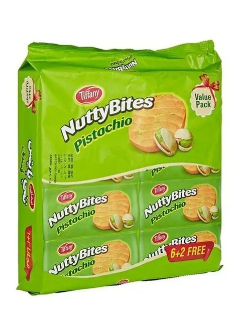 Nutty Bites Pistachio Biscuit, Pack Of 8