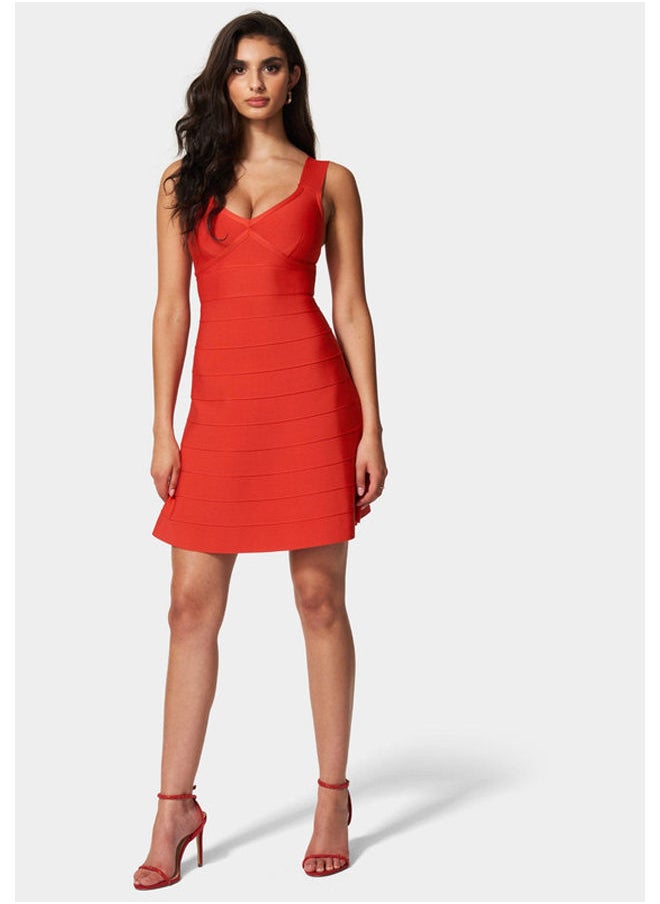 bebe - BANDAGE V-NK A-LINE DRS - Image 1