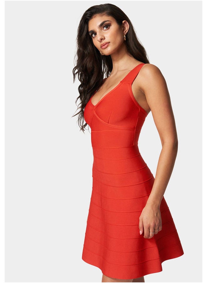 bebe - BANDAGE V-NK A-LINE DRS - Image 1