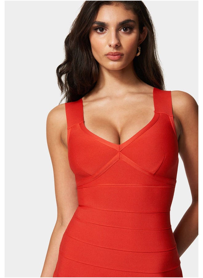 bebe - BANDAGE V-NK A-LINE DRS - Image 1