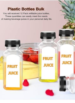 Lavish 100 ml Empty Containers Transparent Plastic Square Bottles with Lids 96 Pcs  - Image 4