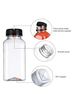 Lavish 100 ml Empty Containers Transparent Plastic Square Bottles with Lids 96 Pcs  - Image 3