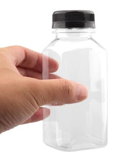 Lavish 100 ml Empty Containers Transparent Plastic Square Bottles with Lids 96 Pcs  - Image 2
