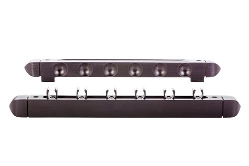 Mizerak 6-Cue Hardwood Wall Rack – Billiard Cue Holder – Warp-Resistant, Easy Wall Mount – Game Room Storage Solution - Image 5