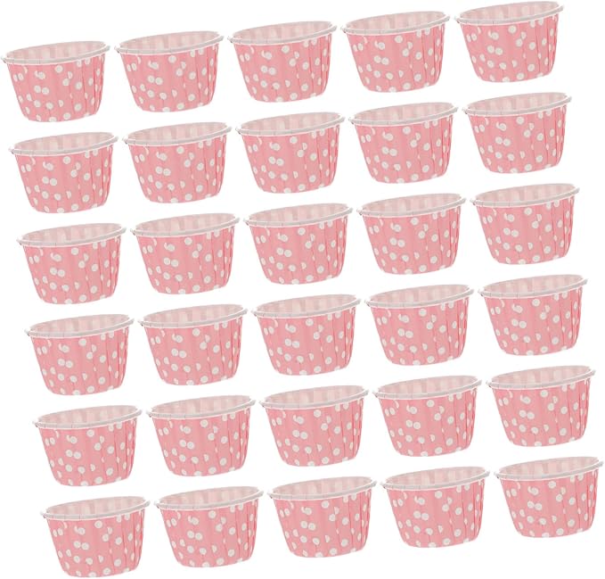 50 Pcs Disposable Paper Ice Cream Cups Dessert Bowls For Jelly Pudding Food Packaging - Image 1