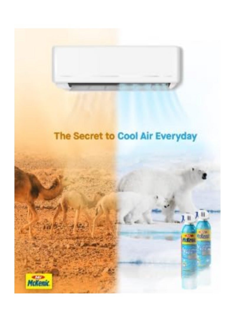 Mr McKenic - Air Condition AC Cleaner Cleaner Self-Rinsing, No Harsh Chemicals & Eliminates up to 99.9999% harmful germs Mr Mckenic (374g) Pack Of 3 Great Value - Image 1