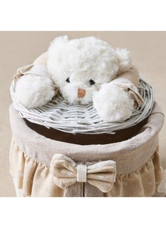 Home Box Willow Bear X-Small Storage Basket with Bow 16 x 21 x 21 cm  - Image 5