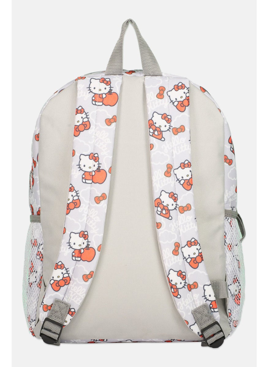 Hello Kitty Women Brand Logo Backpack 43 H x 39 L x 11 W cm, Grey Combo  - Image 2