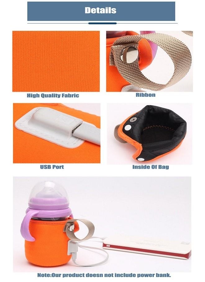 Generic - USB Baby Portable Milk Travel Cup Heater Anti Scald And Warm Bag Car Portable Milk Warmer - Image 1