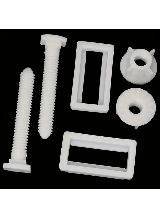 2pcs Durable Plastic Toilet Seat Installation Screws With Mounting Hardware - Image 2