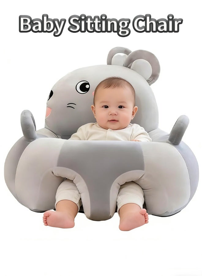 Aissiora Baby Sitting Chair, Baby Sofa, Baby Support Seat, Learning Sitting Chair, Soft Plush Floor Sofa for Baby， Suitable for Boys and Girls - Image 1