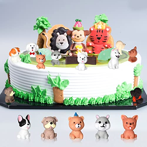 Marsui 40 Pcs Mini Dog Figurines Toy Set Realistic Detailed Little Puppy Figures Educational Dogs Animals Toys for Birthday Christmas Easter Cake Topper Decorations (Cute) - Image 2