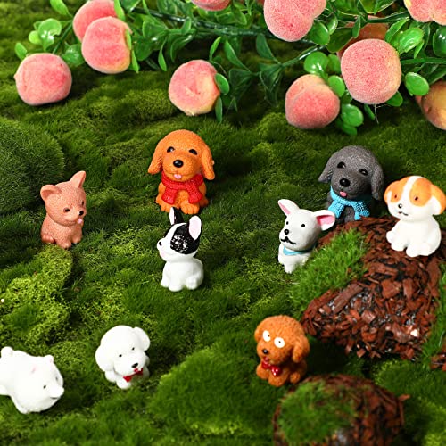 Marsui 40 Pcs Mini Dog Figurines Toy Set Realistic Detailed Little Puppy Figures Educational Dogs Animals Toys for Birthday Christmas Easter Cake Topper Decorations (Cute) - Image 3
