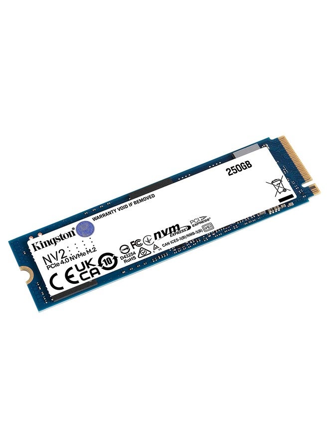 Kingston 250GB NV2 M.2 2280 PCIe 4.0 x4 NVMe SSD - Image 2