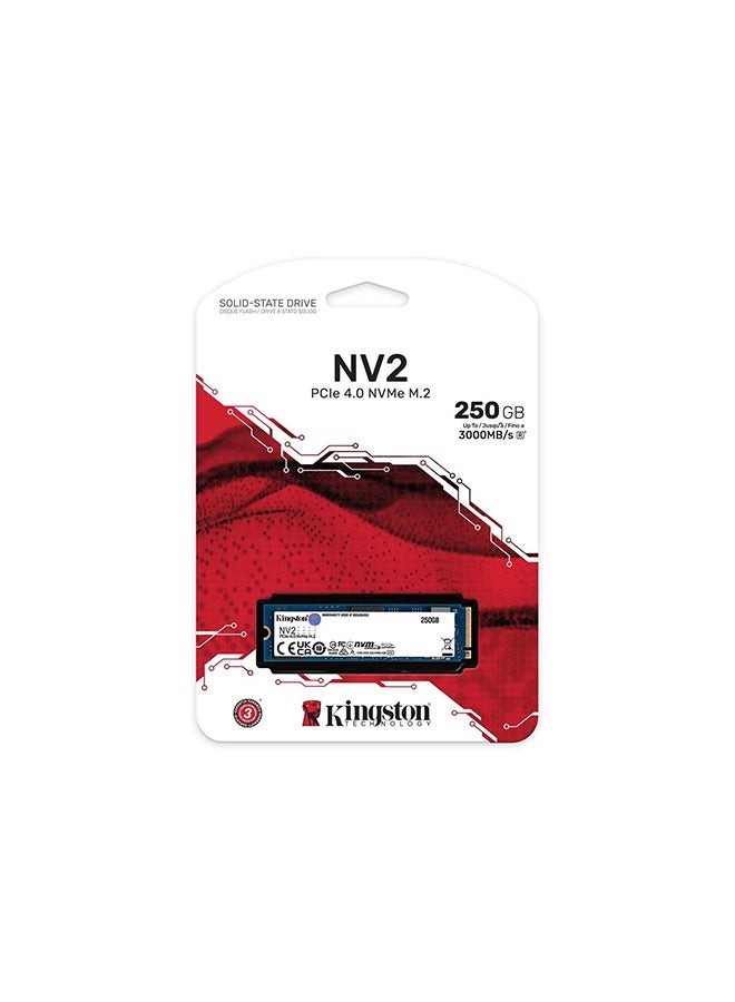 Kingston 250GB NV2 M.2 2280 PCIe 4.0 x4 NVMe SSD - Image 4