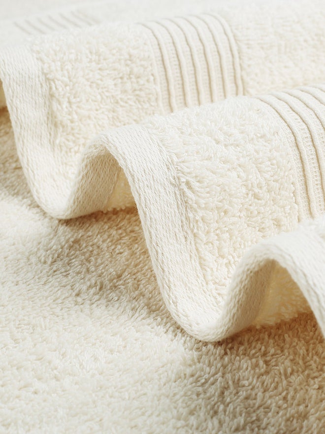 FIELDCREST 6-Piece Plain Bath Towel 500 Gsm 500 Gsm Ivory - Image 2