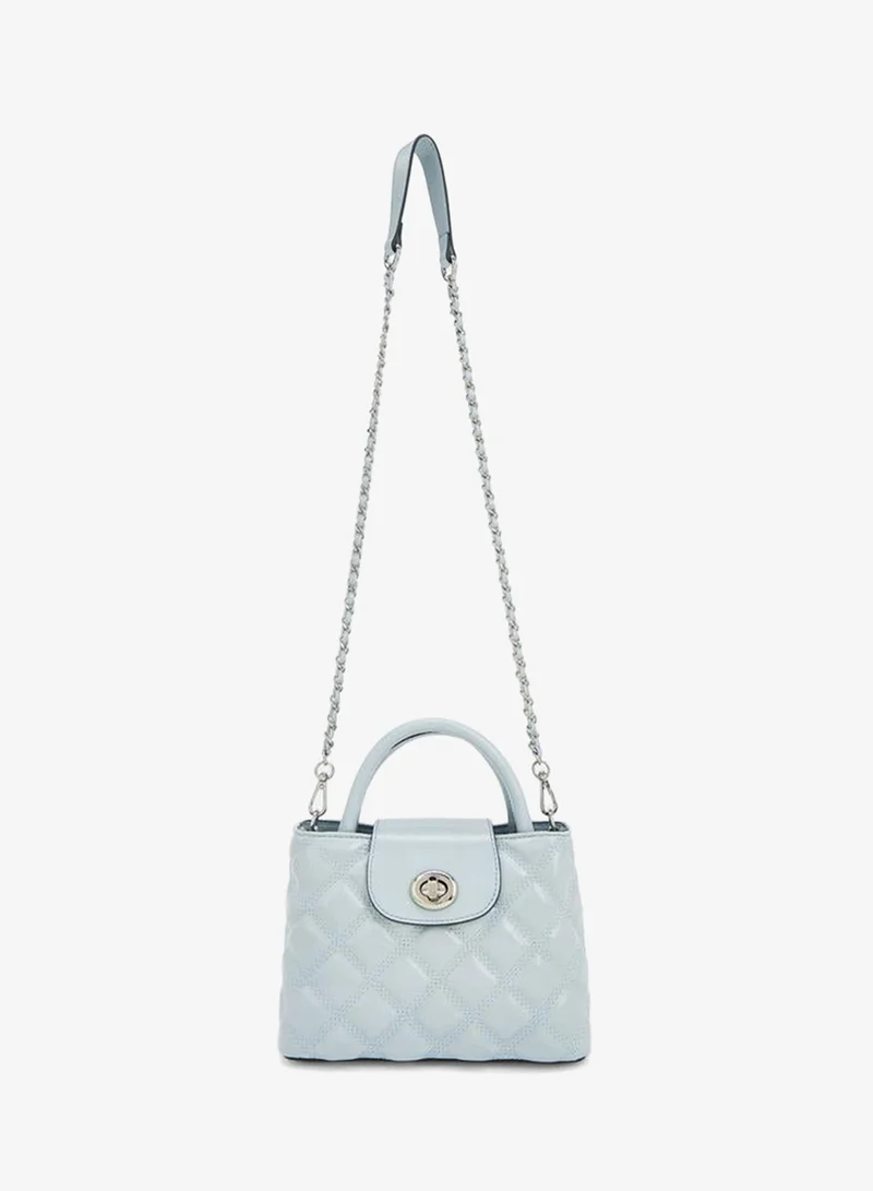 Celeste BLUE Quilted Crossbody Bag With Chain Strap for Women | Best Price UAE