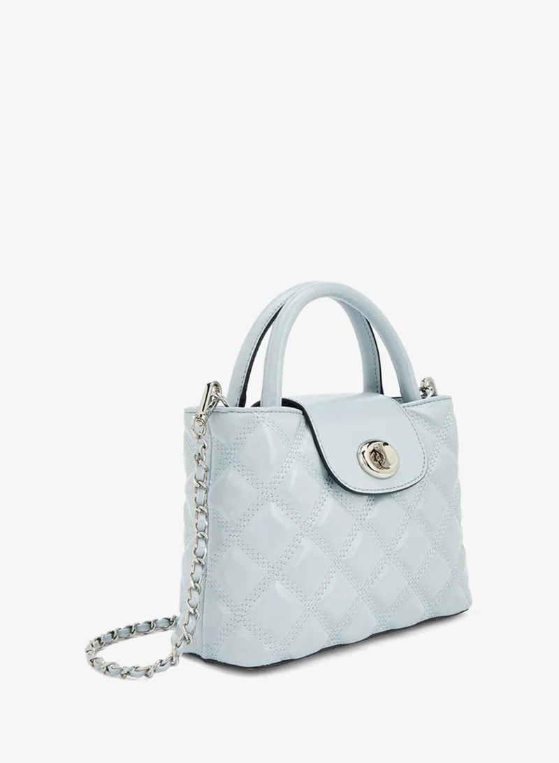 Celeste BLUE Quilted Crossbody Bag With Chain Strap for Women | Best Price UAE