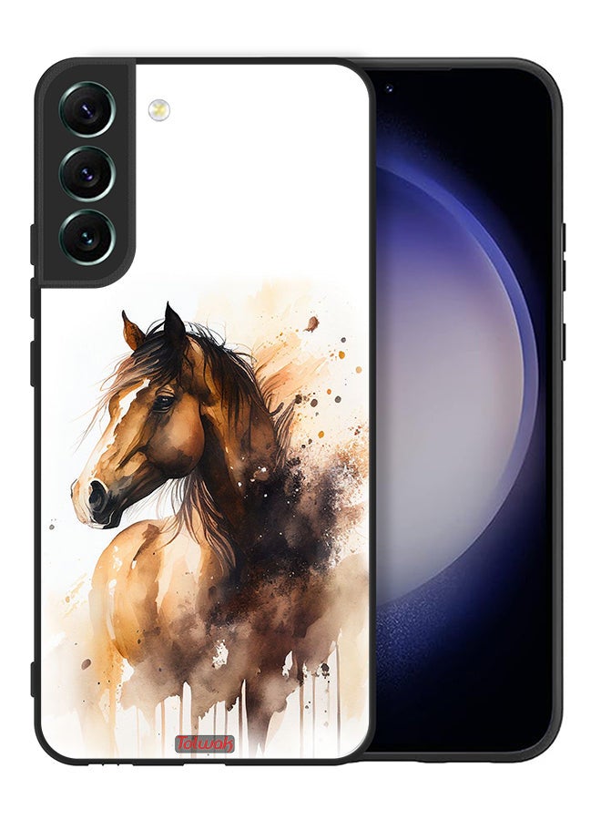 Tolwak Samsung Galaxy S22 Plus 5G Protective Case Cover Horse Abstract Art - Image 2
