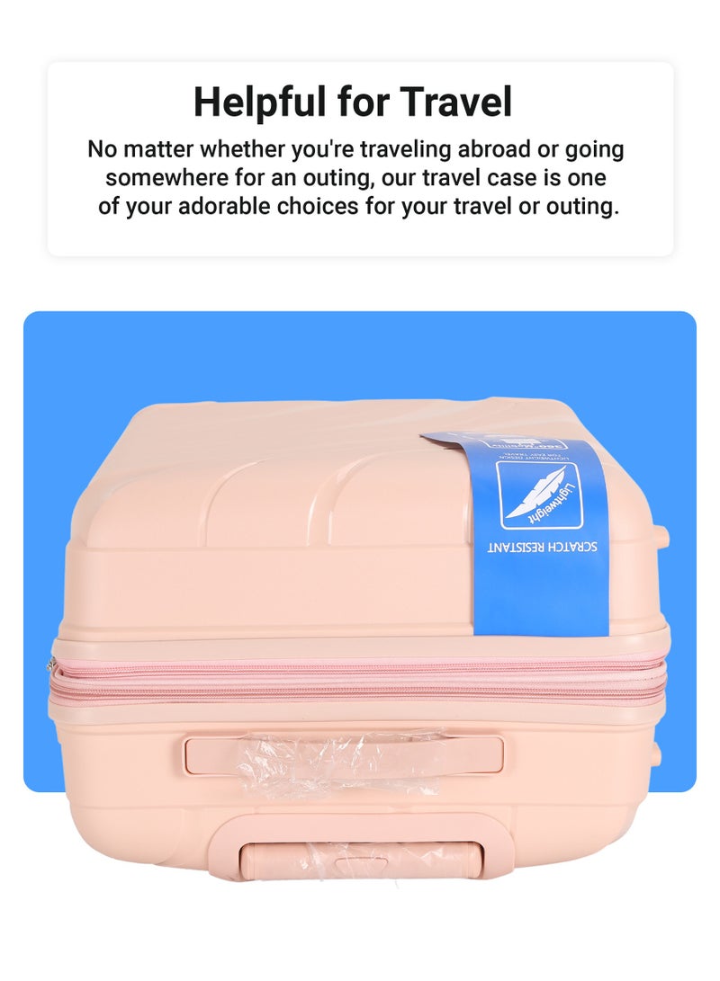 VIPTOUR 3 PCS Polypropylene Softside 360 degree Spinner Wheels Trolley Luggage Set with TSA Lock 20/24/28 Inch - Image 3