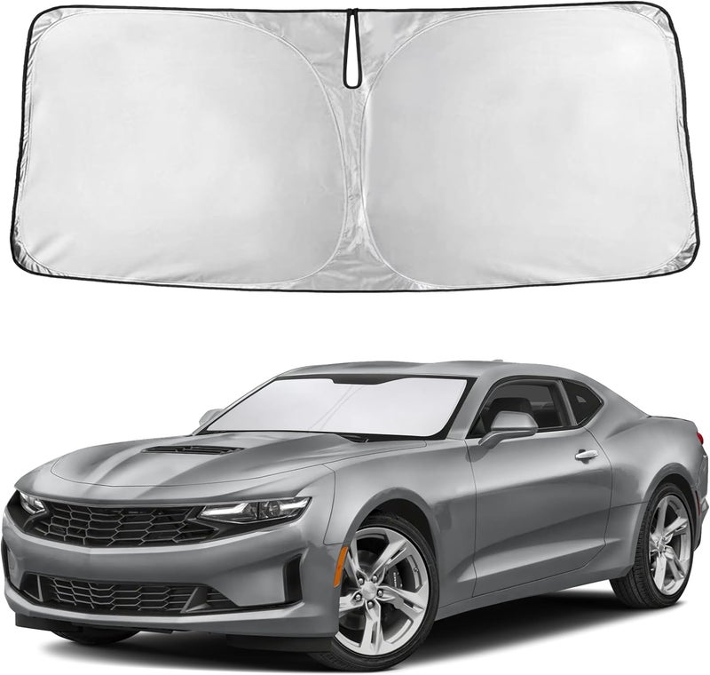 EcoNour Windshield Sunshade for Chevrolet Camaro 2016-2023 2024 2025, Sun Visor for Front Windshield & Window Sun Shade Cover, UV Heat Blocker & Protector, Car Accessories - Image 1