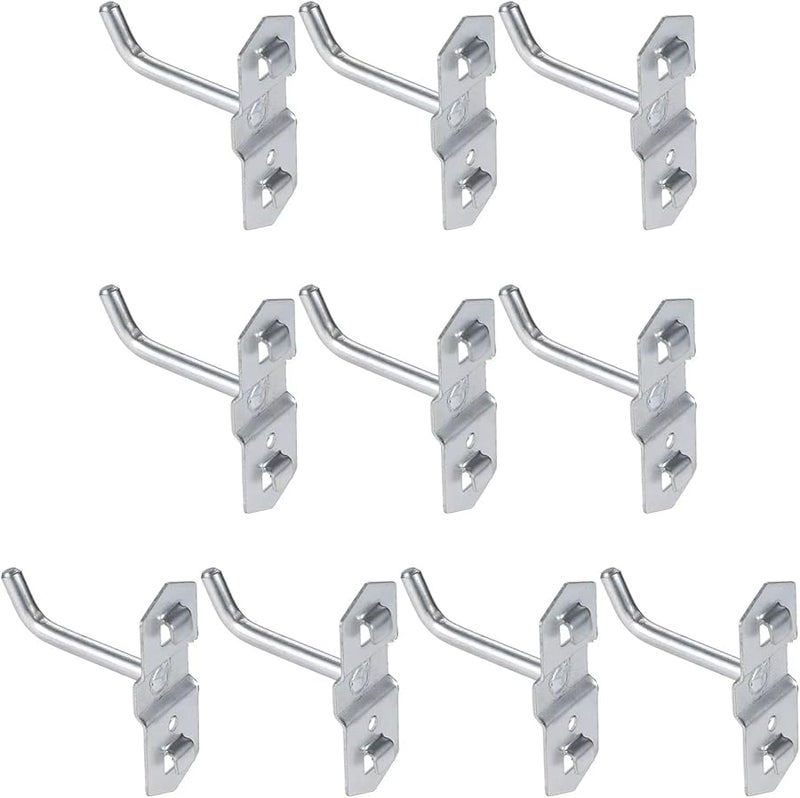10 قطعة 50 مم خطافات تعليق معدنية لوحة ثقب سميكة رف عرض أدوات لمحل مطبخ - Image 3