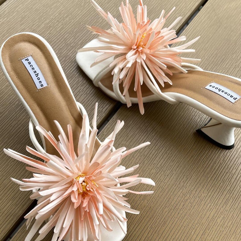Bohemian Resort Style Butterfly Orchid Shoe Buckle - Sweet Elegant Sandal Accessory for Travel and Photos